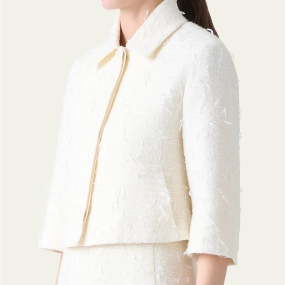 Akris Winslow Sequin Bouclé Crop Jacket - Picture 1 of 8